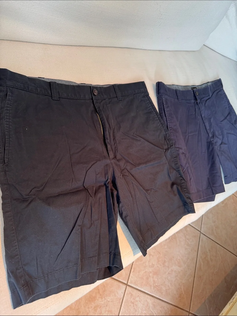J. Crew Men's Classic Cotton Shorts - Navy & Dark Navy